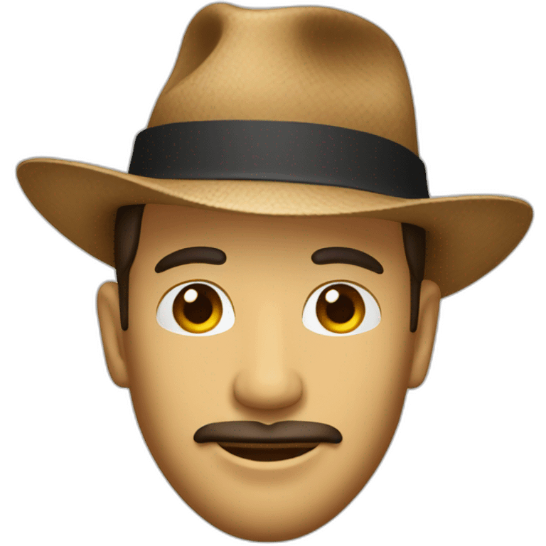 panama hat man emoji