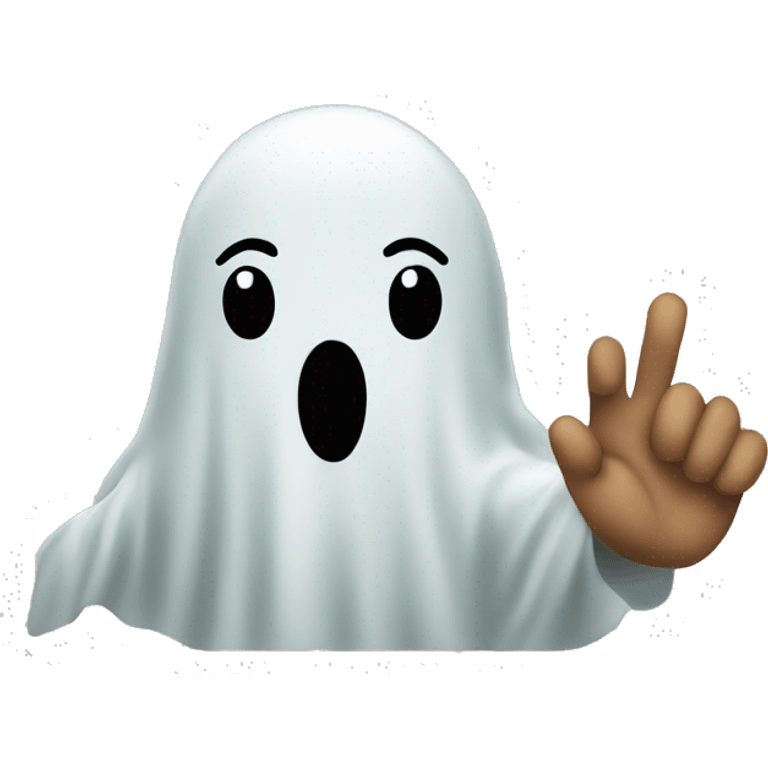 ghost holding the no sign emoji