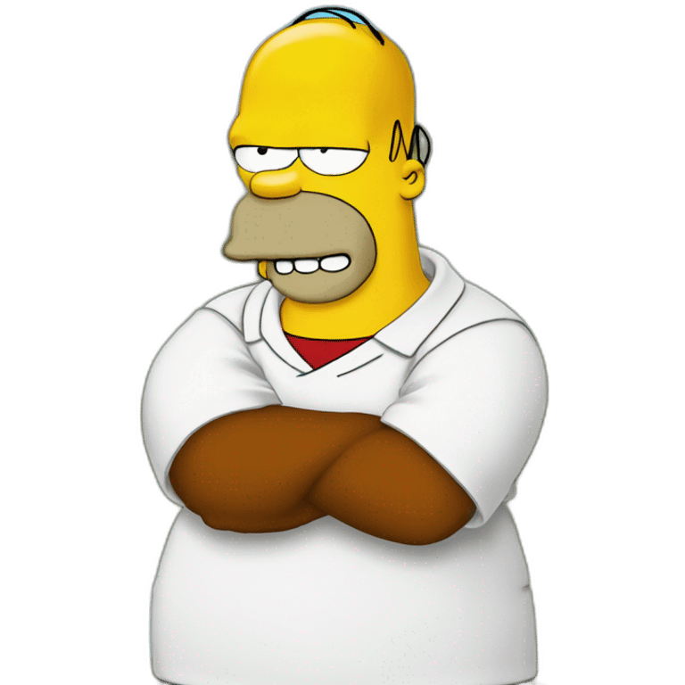 Homer simpson panda red emoji