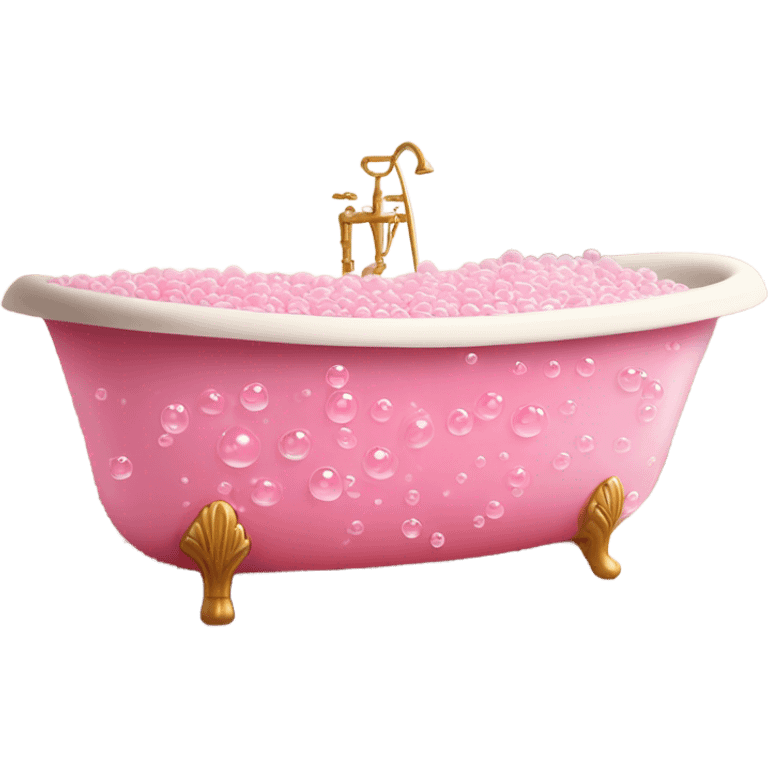 pink bubble bath emoji