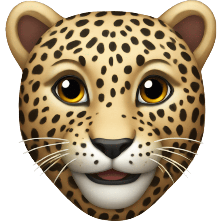 leopard happy emoji