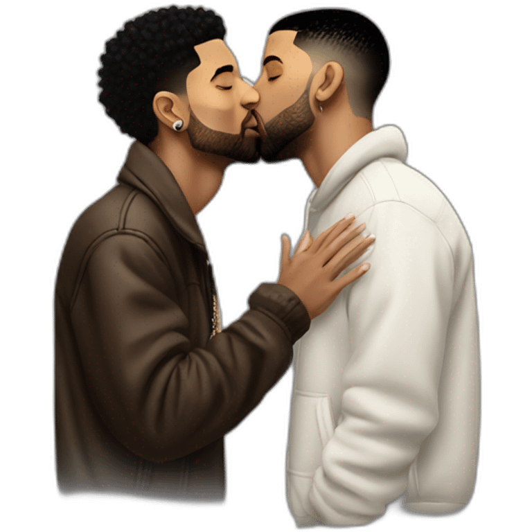 drake kissing 21 savage emoji