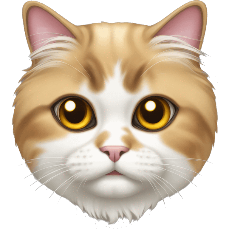 Calico Persian cat emoji