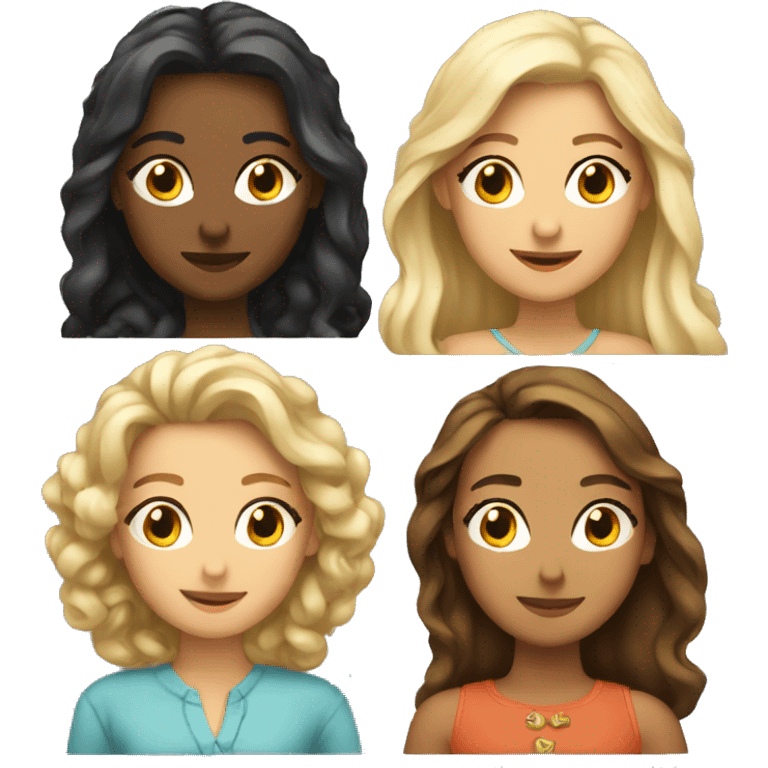 4 amigas emoji