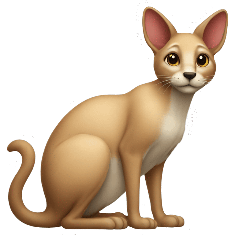 A mix Between a kangourou and a Cat. emoji