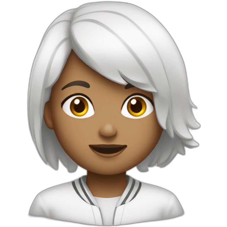 Fille blanche boxe emoji