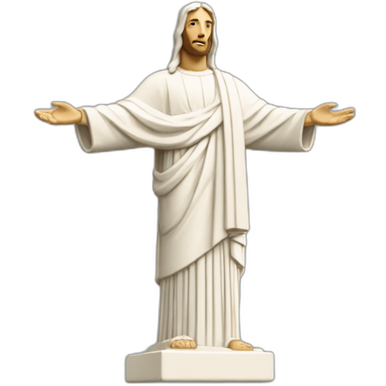 The statue of Christ the Redeemer emoji