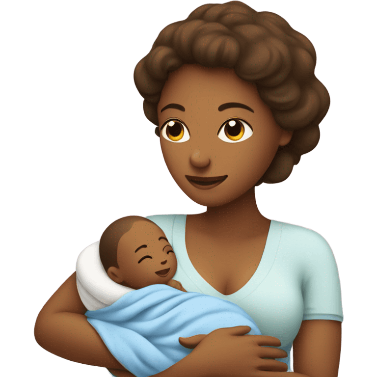 mother breastfeeding baby emoji