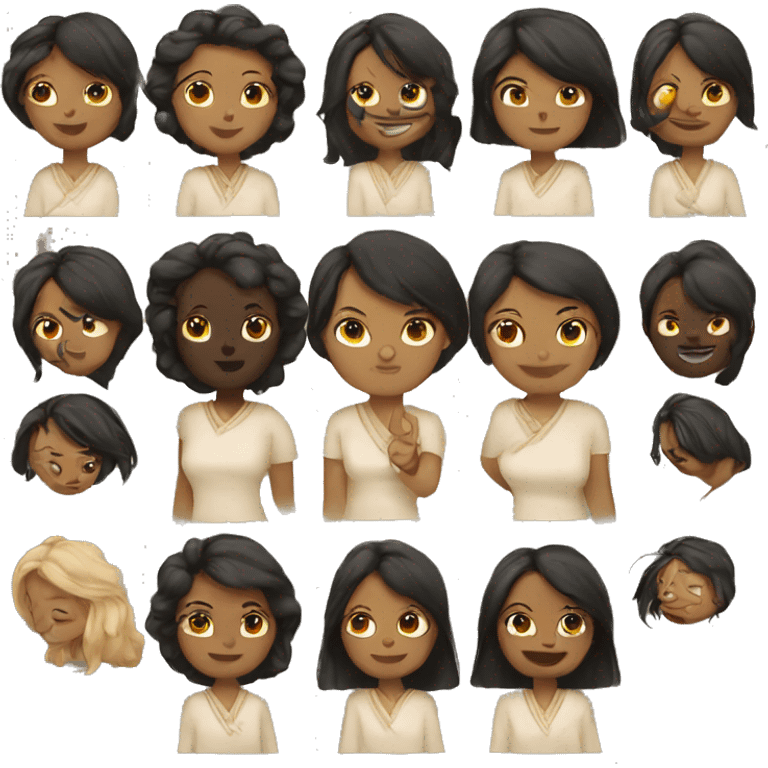 Women with Pekines  emoji