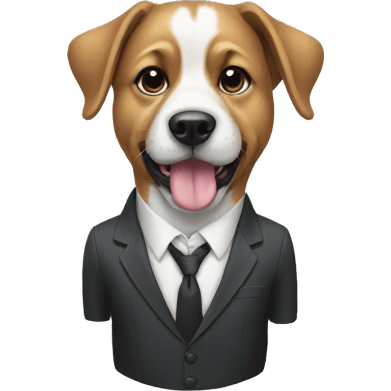 Dog in a suit emoji