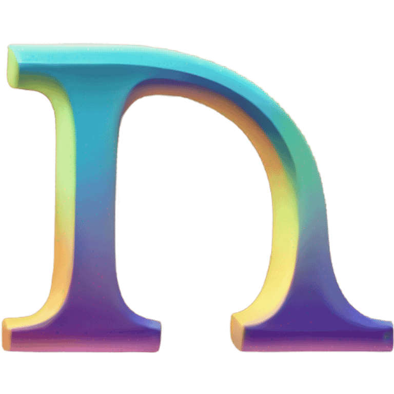 greek letter delta lower case, in prism color emoji