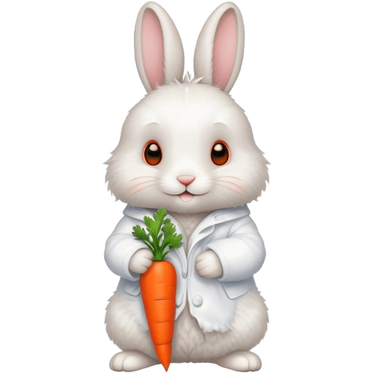 Rabbit with carrots  emoji