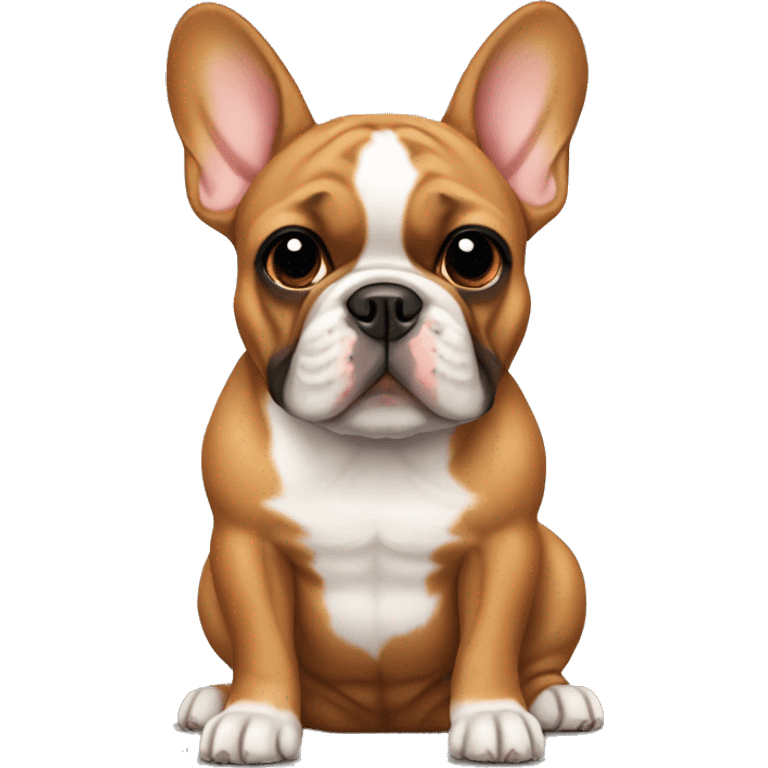 Red fawn French bulldog  emoji