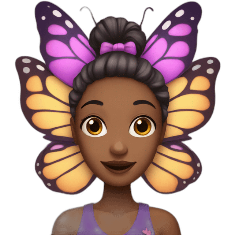 butterfly girl emoji