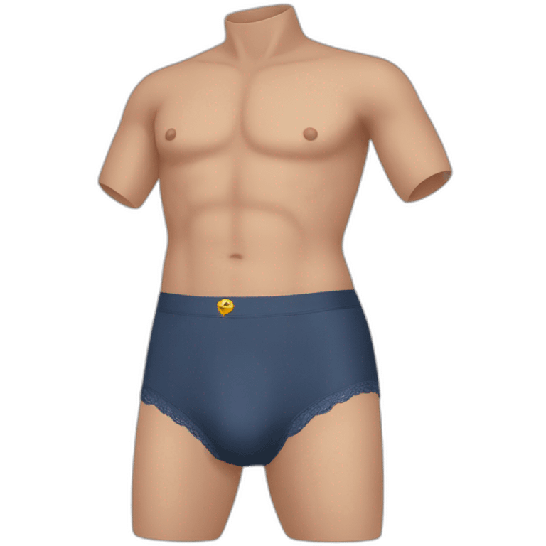 Man shape underwear emoji