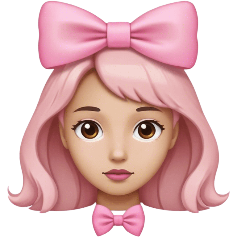 Moño rosa  emoji