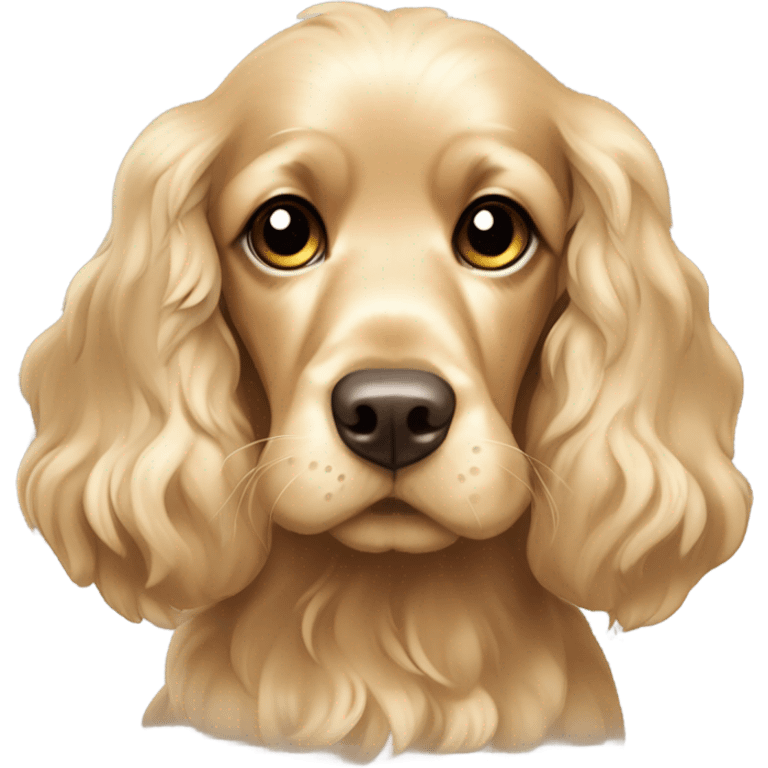 Blonde cocker spaniel emoji