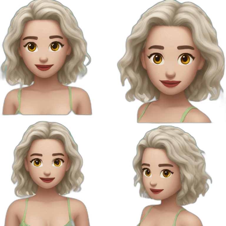 Emilia Clarke bikini emoji