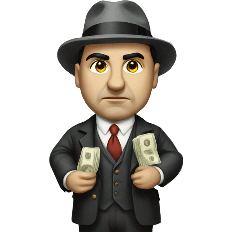 Al Capone counting cash  emoji