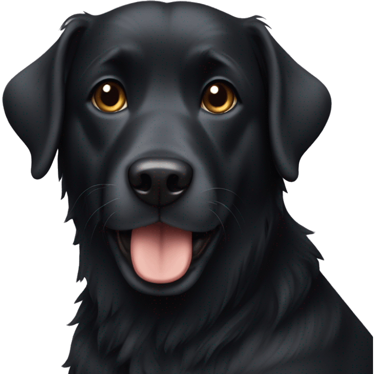 Black dog emoji