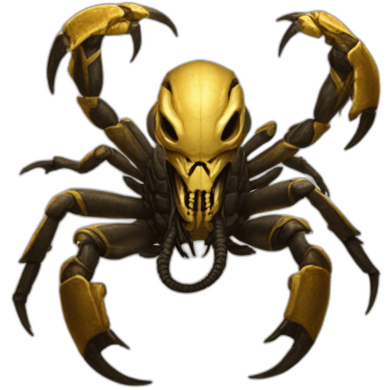 Scorpion mortal kombat skull emoji