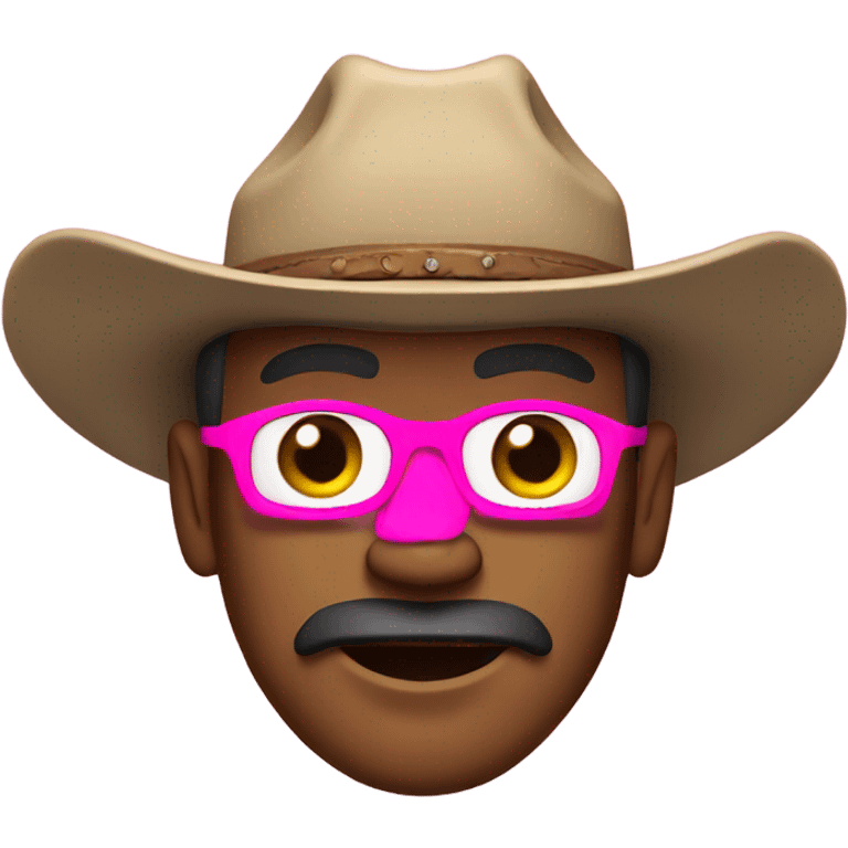  Cowboy with pink hat emoji