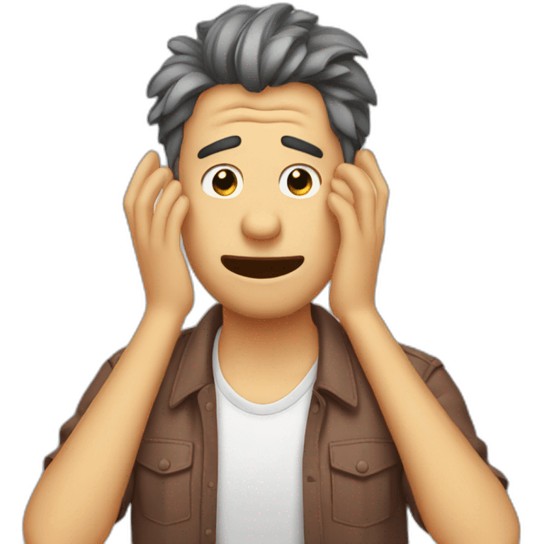 embarrassed man scratching his head emoji