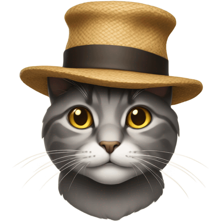 cat with a hat on emoji