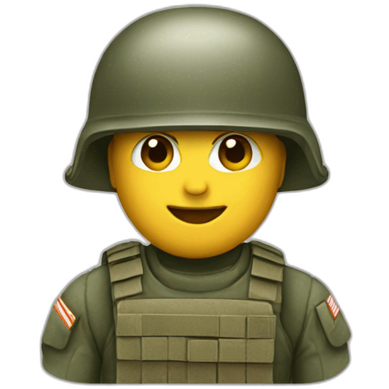 emoji salute soldier helmet emoji