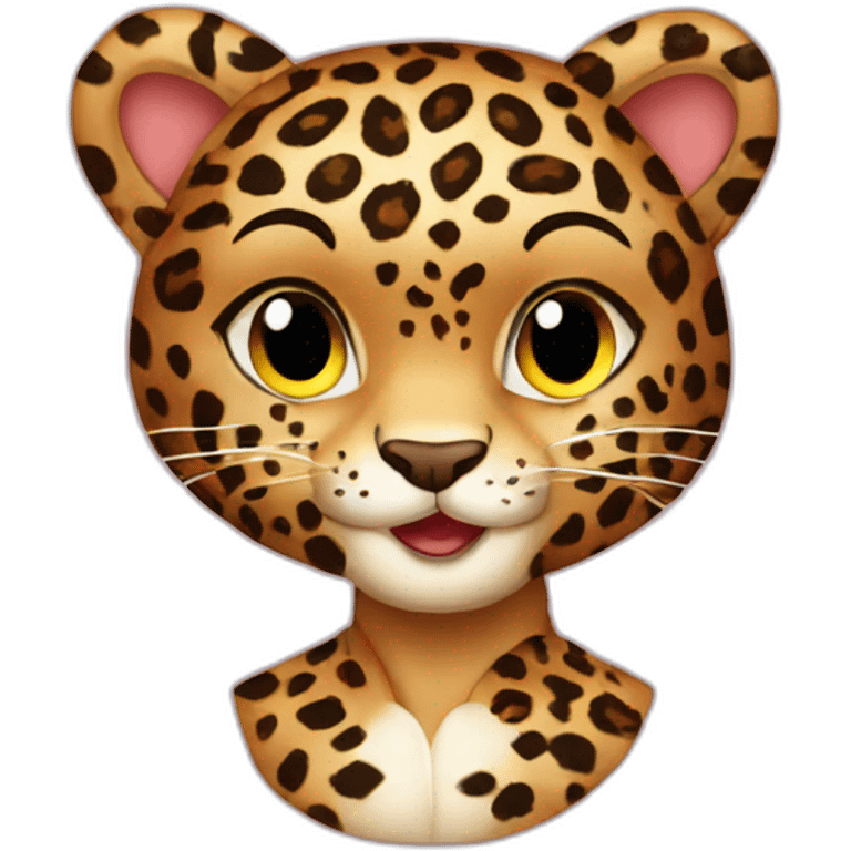 pin-up leopard emoji