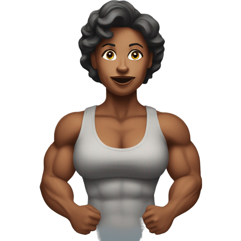 a muscle mommy emoji