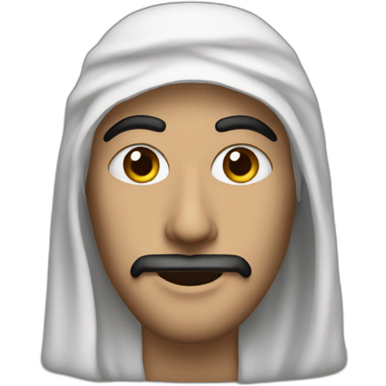 A masked, wheat-skinned Palestinian man emoji