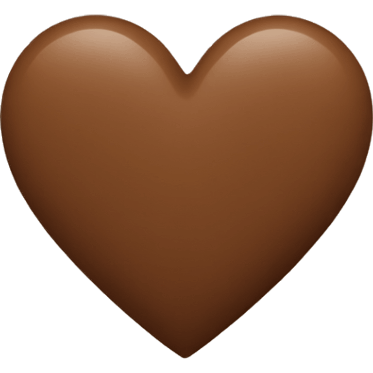 Brown heart emoji