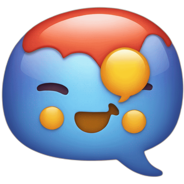 Chat Bubble with X emoji