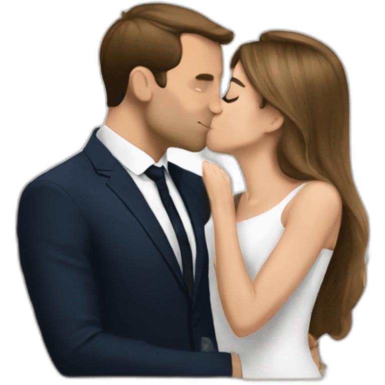 Macron kiss emoji