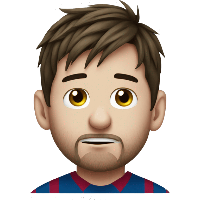 leo messi crying with tears emoji