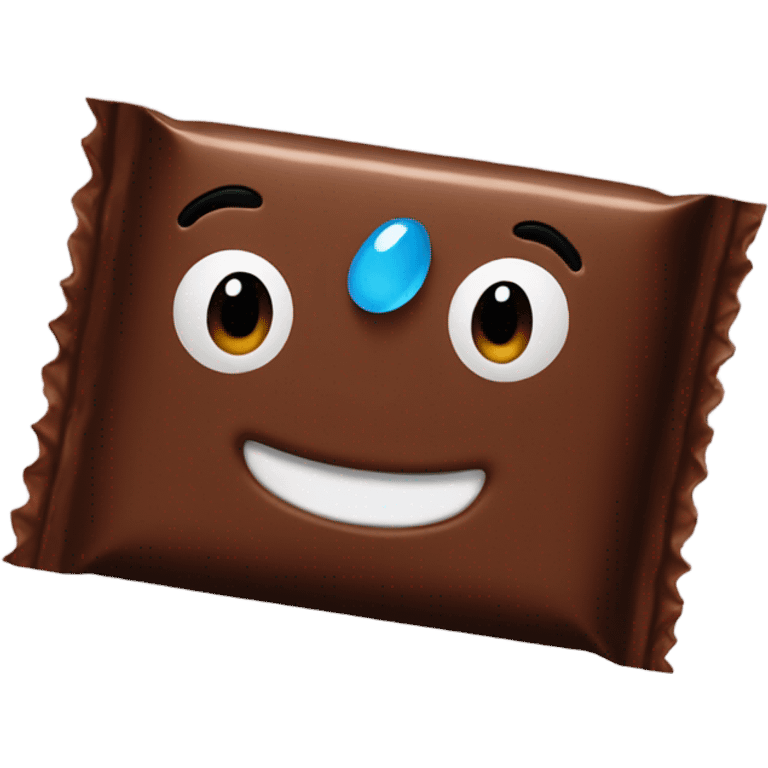 Chocolate bar in a package  emoji