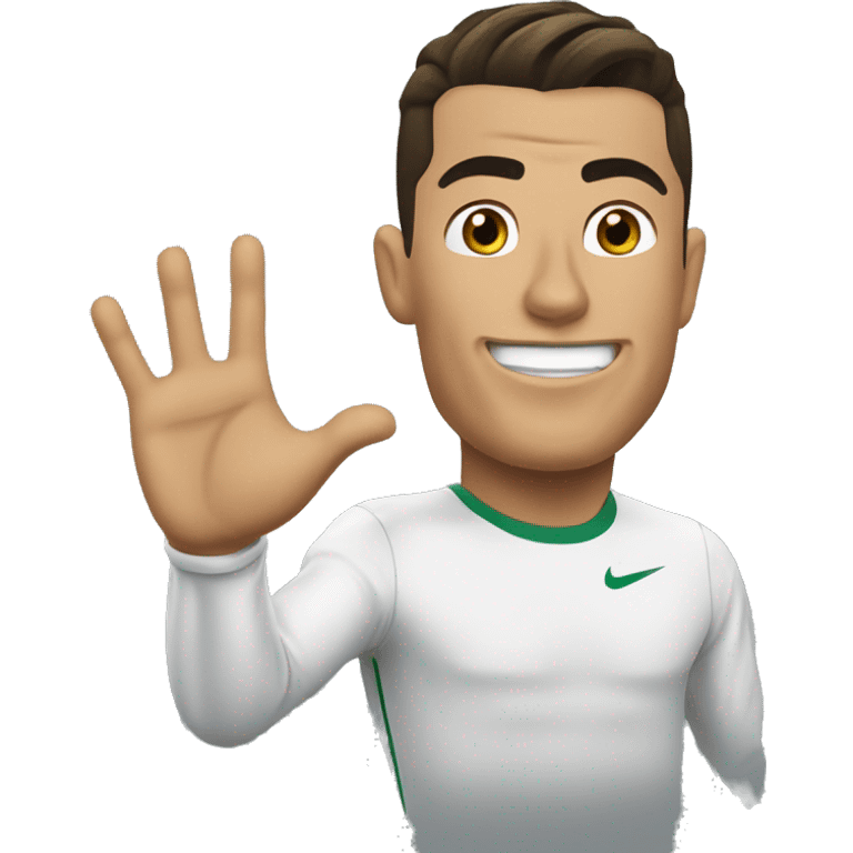 Cristiano Ronaldo say suiii emoji