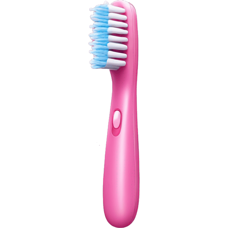 Pink electric toothbrush  emoji