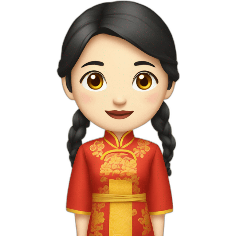 Vietnamese traditional dress emoji