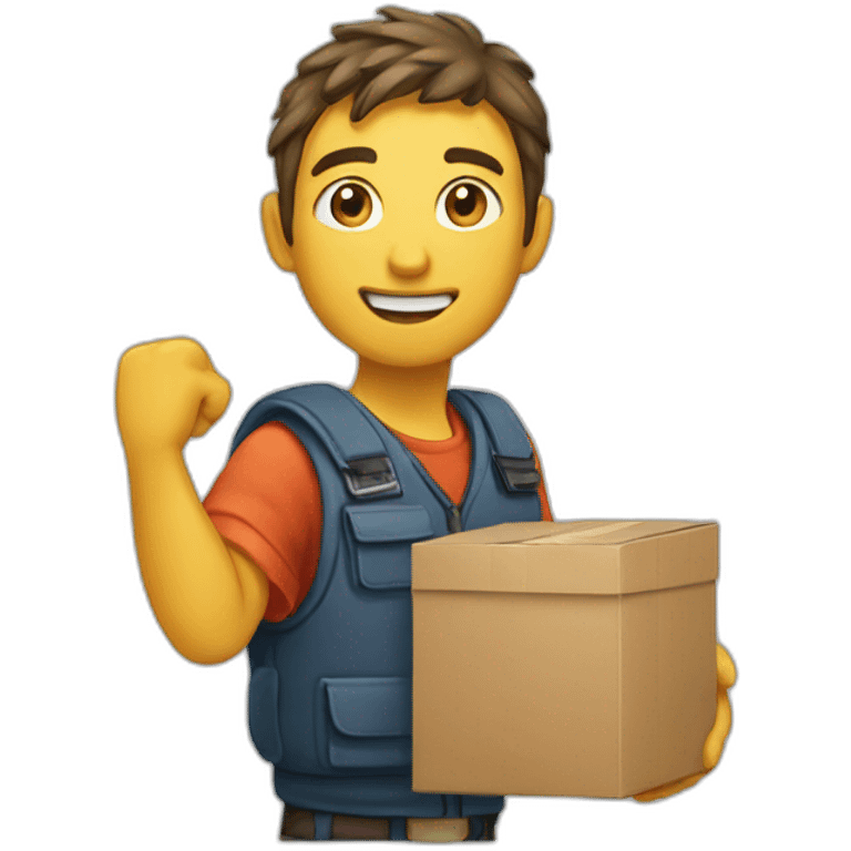 Courier New Year emoji