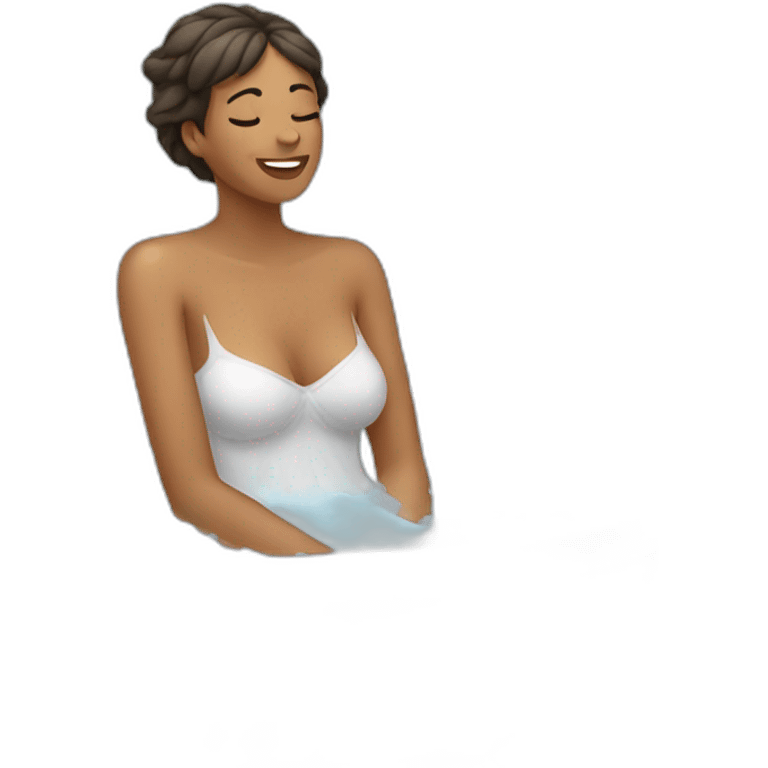 Woman bathing emoji