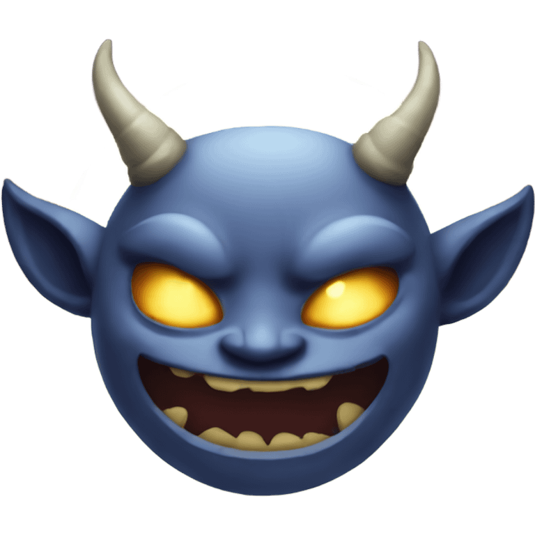 Happy moon demon emoji