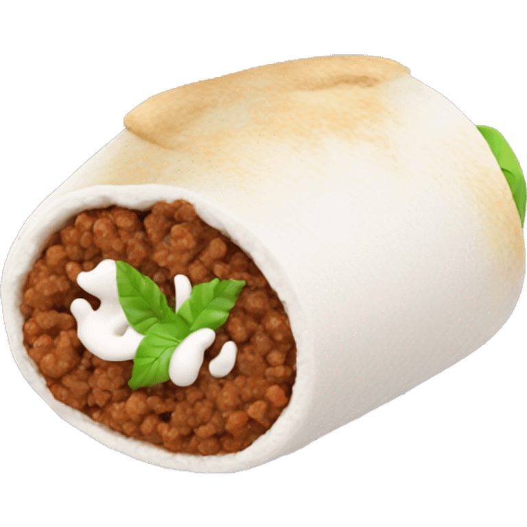 puttu a food fro kerala which looks like a burrito which is white but has no fillings and holes inside emoji