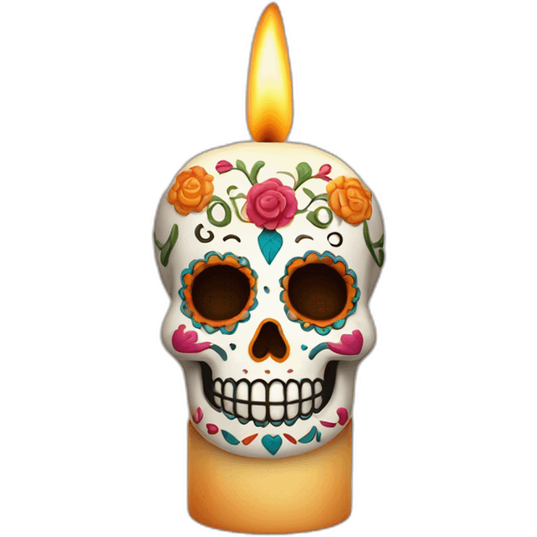 candle day of the dead celebration emoji