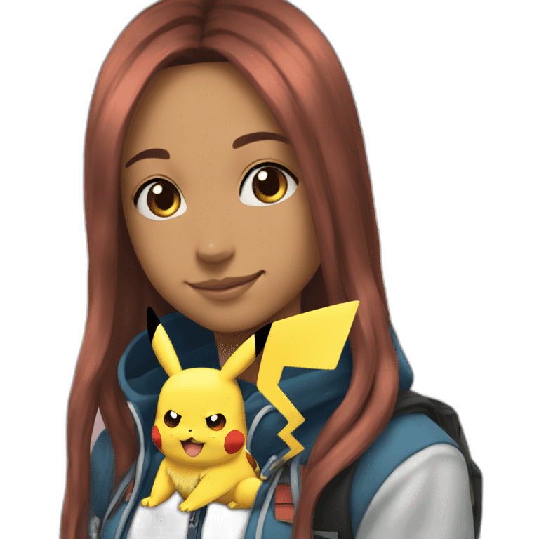 Sacha pokemon with pikachu emoji