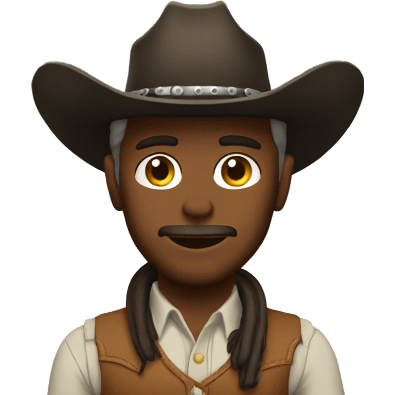 Cowboy with my face emoji