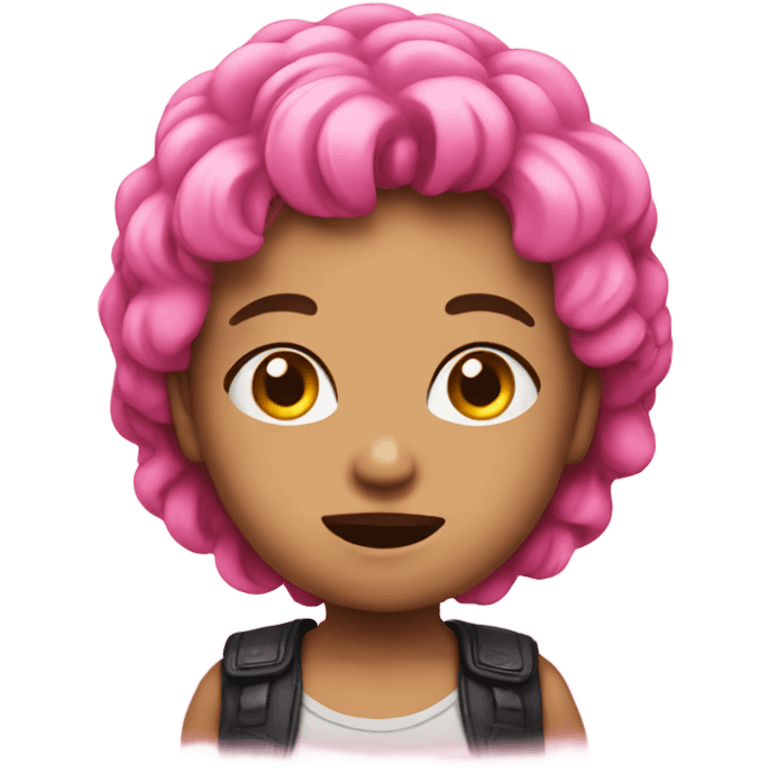 Pink cute emoji