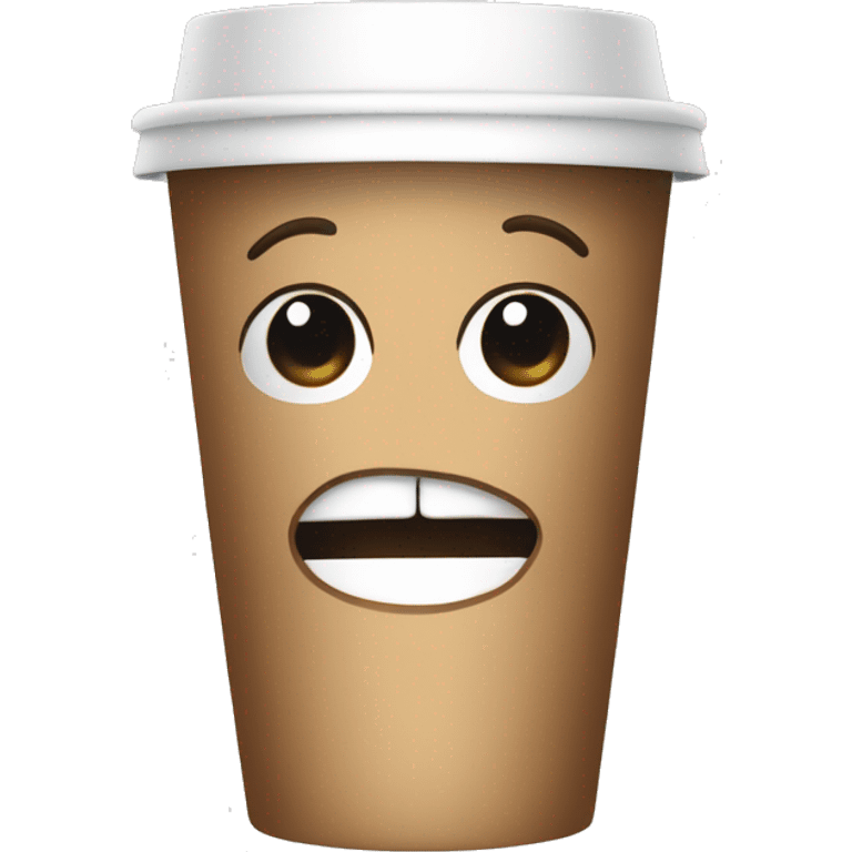 Disposable coffee cup emoji