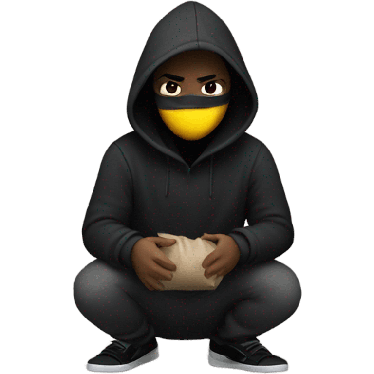 A burglar emoji